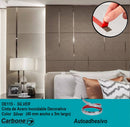 Cinta decorativa autoadhesiva color plateado DE157