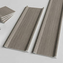 Detalle del panel lama WPC color Grey Wood