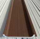 Detalle del panel lama WPC color roble cepillado