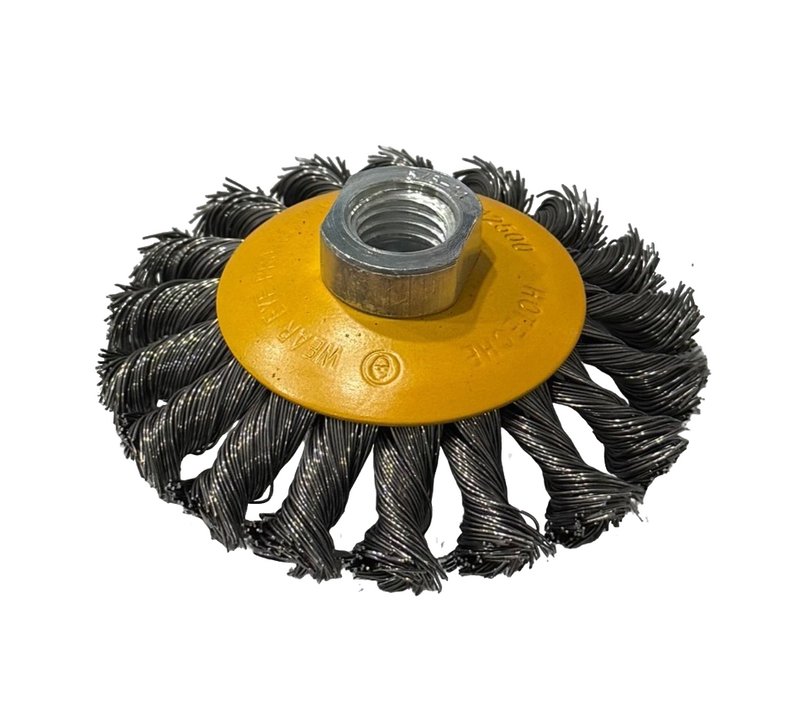 Cepillo trenzado circular para esmeriladora 4"