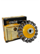 Cepillo trenzado circular para esmeriladora 4"