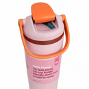 Vaso térmico rosado claro 30 oz con asa y tapa hermética