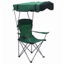 Silla plegable Color Verde con portavasos y techo