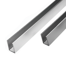 Uchanel Alum. P/Vidrio 8 Mm 3 Mts Largo BRILLANTE