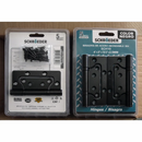 Bisagra mariposa negra Schroeder SCH10 acero inoxidable 304 empaque blister 3 piezas
