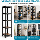 Estantería metálica CARBONE TSU335 - usos en garaje, almacén, cocina y oficina