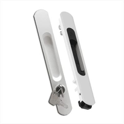 Cierre perimetral embutido llave-manual Serie 70 Blanco