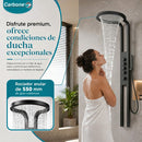 Ducha multifuncional CARBONE UN-A231 negra en acero inoxidable, fotografía oficial de Panamá