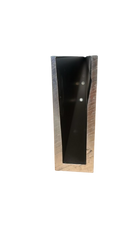 PERFIL PARA BARANDA DE VIDRIO - ANOD BLACK - SATINADO - GLASS RAIL