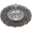 Cepillo Circular Para Taladro 75Mm Inox