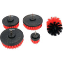 5 Piezas Cepillo De Fregado Con Vástago Hex