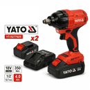Llave De Impacto Sin Escobillas Inalámbrica De 18 V Y 350 N + Cargador De 2*4 Ah + 2,2 A
