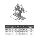 Garuchas Para Riel Suspensor (Trolley)
