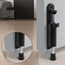 Tope de Puerta Retráctil con Pedal Color Negro de 147 mm