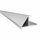 Perfil Remate Esquina Recto 45° Laminas De 8Mm Bambú WPC PVC 3M Long Silver
