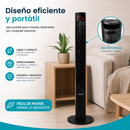 Abanico de torre ANK-F03 con pantalla LED y control remoto