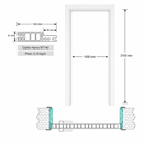 Marco de Repuesto Para Puertas, Marco y Jamba WPC BT140 para Hoja de 1000 x 2100 mm