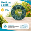 Manguera CARBONE: diámetro de 1/2 pulgada y usos