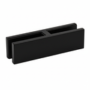 Clip Para Vidrio, 180 Grados, Vidrio - Vidrio, AISI304, NEGRO