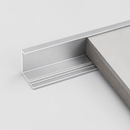 Perfil C Remate Final Laminas De 5 Mm Bambú WPC PVC 3M Long Silver