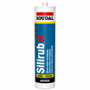 Sellador de Silicona Neutra Silirub 2+ de 300 ml, Color Negro