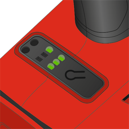 Llave de Impacto Brushless inalambrica 250NM 18V  Bateria 1x 3.0 Amp y Cargador