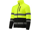 Chaqueta Polar Reflectante ORIOLUS YATO, Color Amarillo Fluorescente y Negro, Tallas S a XL