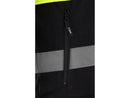 Chaqueta Polar Reflectante ORIOLUS YATO, Color Amarillo Fluorescente y Negro, Tallas S a XL