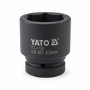 Cubo de impacto hexagonal de 1 pulg YATO en medida 43 mm