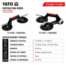 Ventosa de Succión YATO de 125 mm para Superficies Lisas