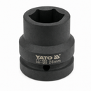 Cubo de impacto hexagonal de 1 pulg YATO en medida 26 mm