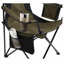 Silla Plegable Color Negro De 45Cm X 50Cm X 80Cm Con Cooler Y Portavasos
