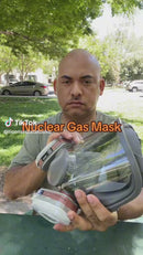 Respirador Máscara De Gas De Rostro Completo Reutilizable 17 En 1 Pintura, Vapores Organicos, Fumigacion, Fundicion Etc