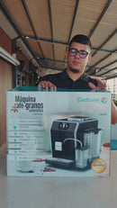 Máquina De Cafe Automática Profesional Granos Y Polvo Sistema De Control Inteligente Avanzado 20 Bar Pantalla Táctil  Joystick Espresso Capuchino Latte Cortado Macchiato