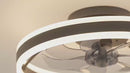 Abanico De Techo Con Luz Led Dimeable. Ventilador A Control Remoto Y Control Por Voz Offline 13”. Color Negro