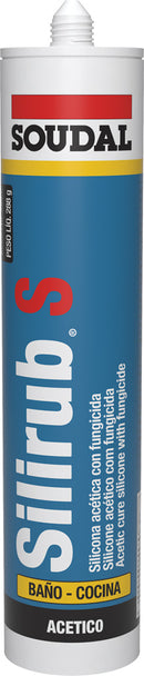 Soudal Silirub +2 Gris Silicon Neutro (Altisima Calidad)  300Ml.