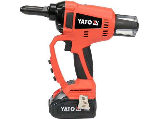 REMACHADORA 18V PARA REMACHES 2.4, 3-3.2, 4, 4.8-5MM CON BATERIA Y CARGADOR