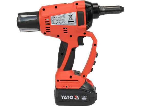 REMACHADORA 18V PARA REMACHES 2.4, 3-3.2, 4, 4.8-5MM CON BATERIA Y CARGADOR