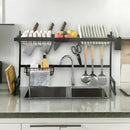 Escurridor Organizador para Fregadero Color Negro de 85 × 28 × 52 cm