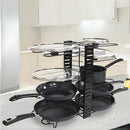 Organizador Vertical Ajustable para Ollas y Sartenes de 8 Niveles