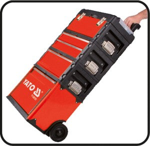 Caja Modular De Herramientas Tipo Carrito De 3 Secciones
