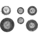 6 Cepillos De Copa Inox Para Taladro (37*2; 50; 50; 62; 75)