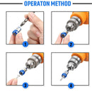 Anillo magnético para tornillos de 1/4 pulgadas.