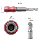 Extensor magnético y portabrocas ajustable para taladro. Vástago 1/4”