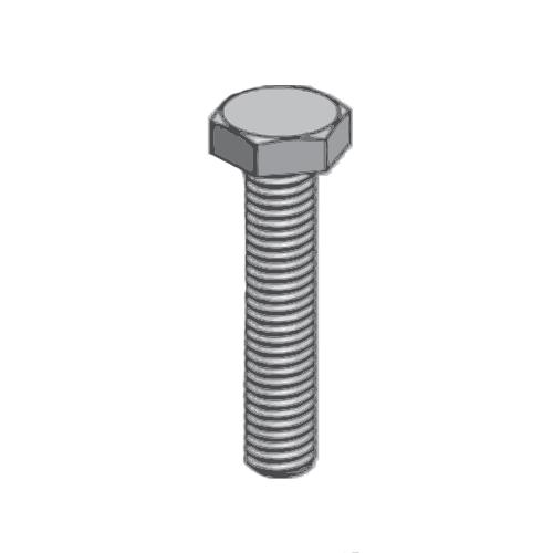 (caja 100 ) 1/4 X 1 1/2 TORN. HEX. ROSCA COMPLETA  INOX HEX TAP BOLTS 18-8.