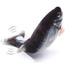 Jueguete Para Gato Pez Electronico De Movimiento. Carga USB. Tamaño 30Cm Color Gris