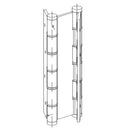 Par De Bisagras Vaiven Puerta Aluminio Europea. Color Blanco. Soporta 80Kg