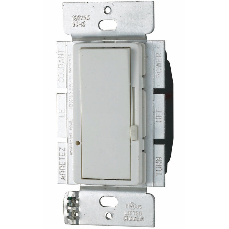 Interruptor Decorativo Con DIMMER. 2 Polos/3Wire. 15A-125Volt. 60Hz. 600 Watt. Incluye Tornillos.