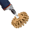 Disco De Caucho Para Eliminar Vinyl De Superficies, Adaptable A Taladros.