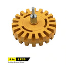 Disco De Caucho Para Eliminar Vinyl De Superficies, Adaptable A Taladros.